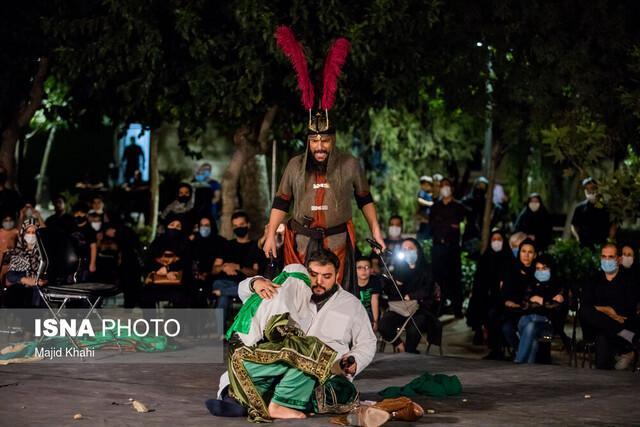 تعزیه بازار شام مقابل تالار وحدت اجرا می شود